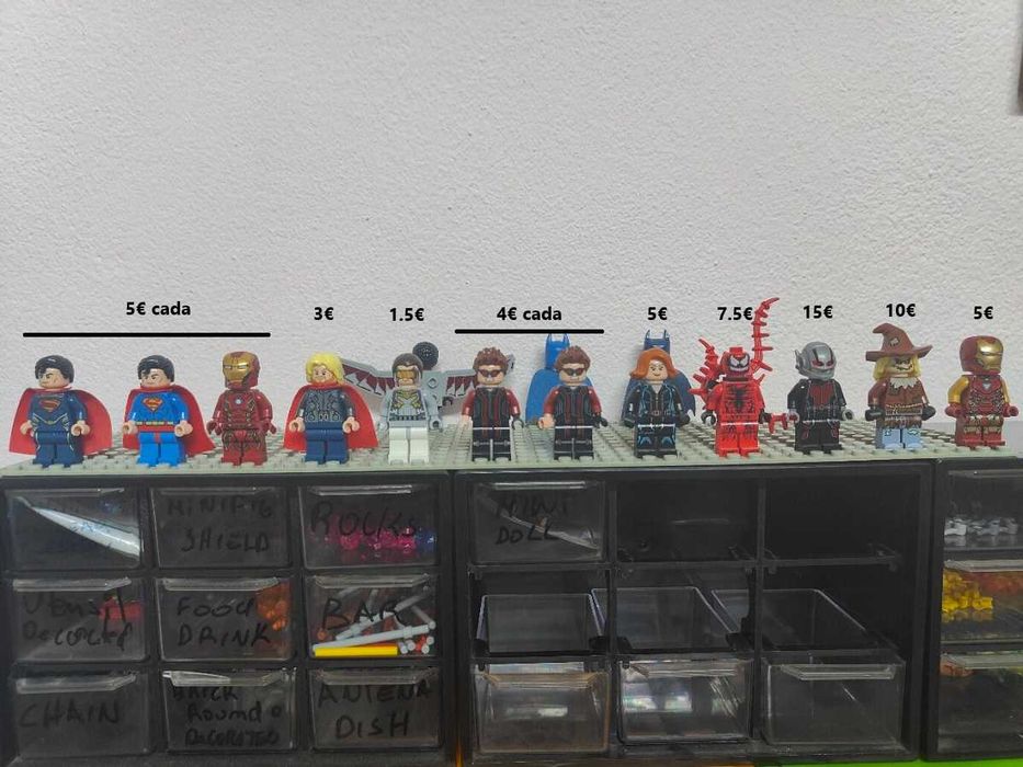 Lote Minifiguras Lego Super Herois