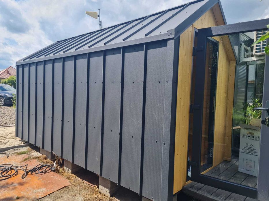 Sauna 2x4 z piecem elektrycznym lub tradycyjnym od ręki