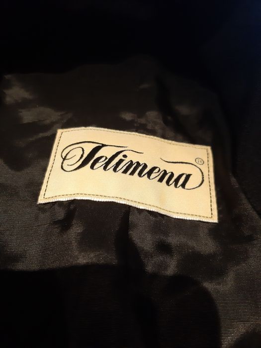 Żakiet Telimena prl czarny wady vintage stara strych kolekcja damska