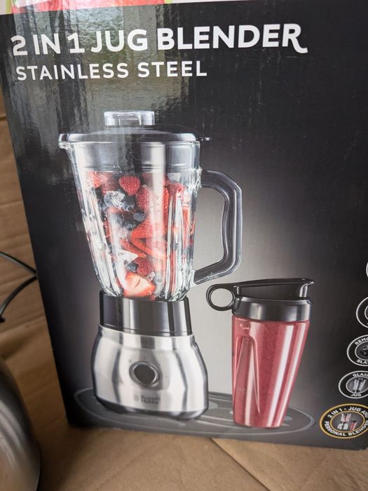 blender kielichowy 2 w 1 Russell Hobbs ze stali nierdzewnej