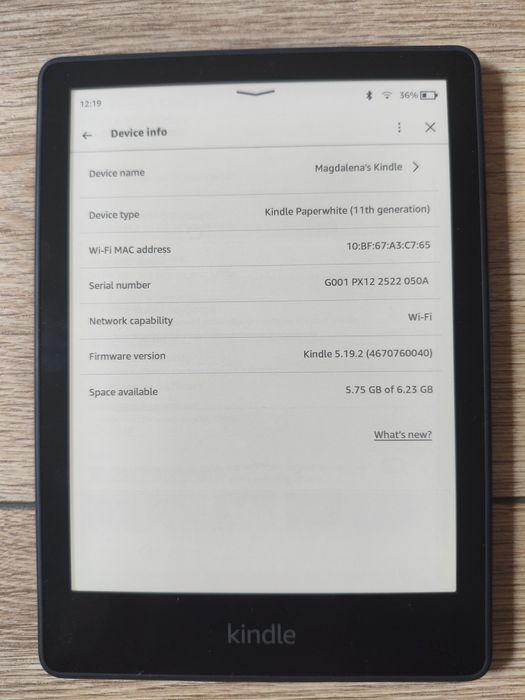Kindle Paperwhite 11 th generation