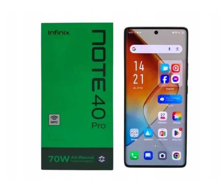 Smartfon infinix note 40 Pro 12GB/256GB 120Hz 6,78 Amoled Bez Blokad