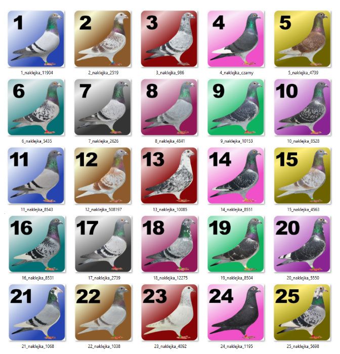 Naklejki na cele lęgowe