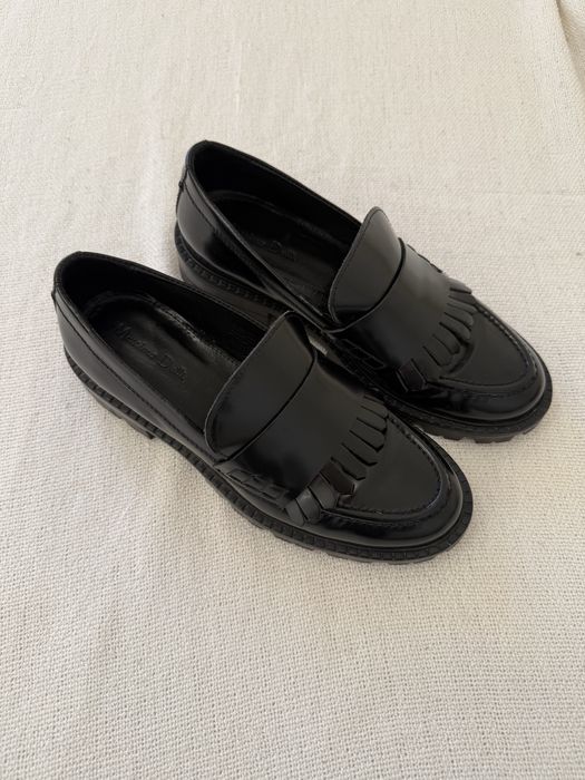 Damskie skórzane mokasyny Massimo Dutti