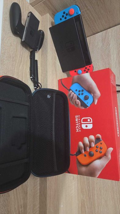 Nintendo Switch V1 Em Optimo Estado com Jogos E Acessórios