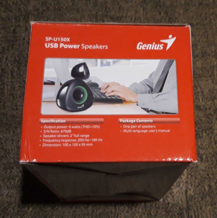 USB Stereo Speakers, GENIUS Sound Columns – BRAND NEW.64739242306945123