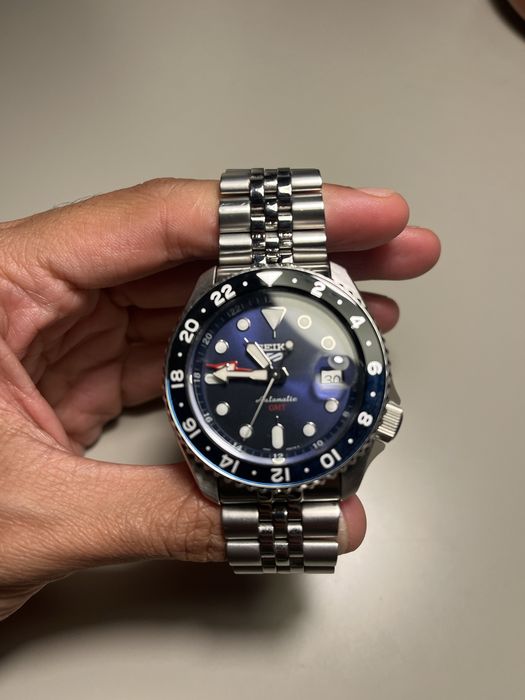 Seiko 5 Sports GMT SSK003K1 Azul — Excelente Estado