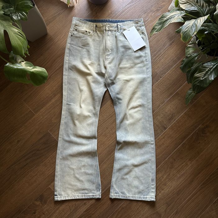 Flared washed blue Bootcut Jeans Джинси Фларед Кльош Клеш Широкі Baggy Y2k Sk8 Archive Opium Racer Jaded London Balenci Джинсы Буткат виварені Опиум
