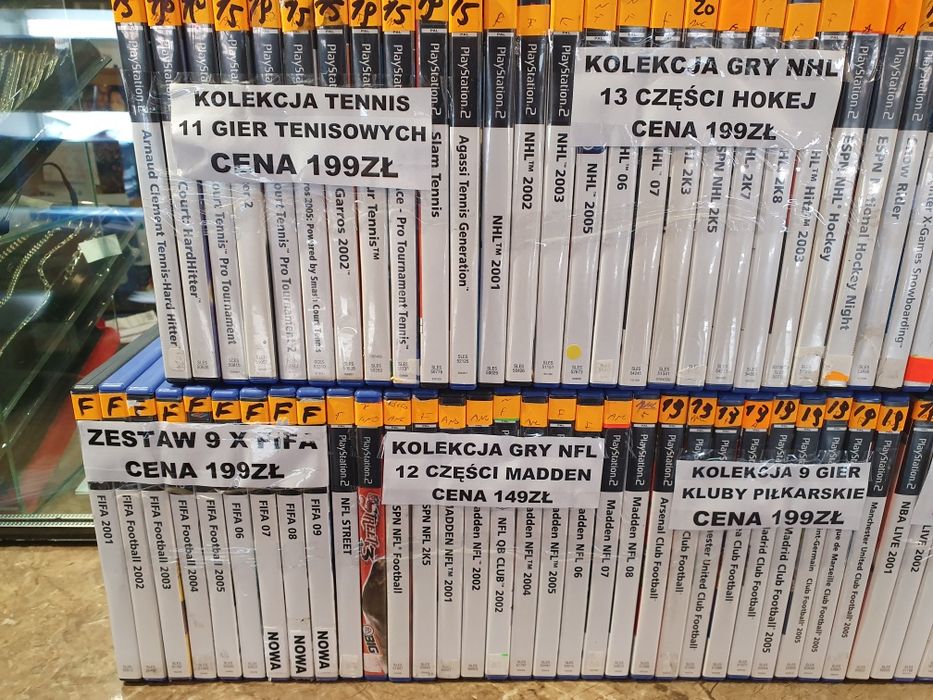 Zestaw kolekcja gier gry PS2 od kolekcjonera 150szt sportowe