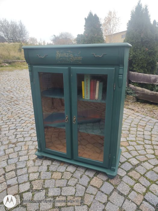 Witryna,biblioteka,serwantka,szafka malowana
