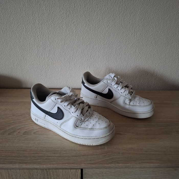 Nike Air Force 1 Low 37,5 biale czarne skorzane sneakersy lego