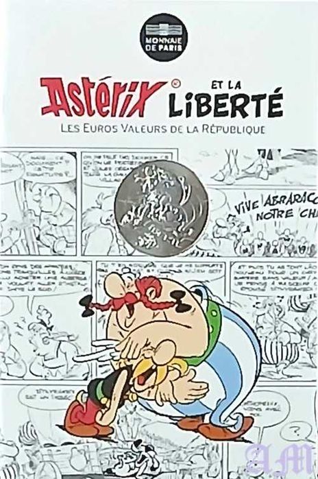 França 10€ Astérix série Liberté Prata