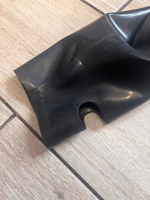 771/ Pończochy M latex 0.4 mm z paskami pod stopy stirrups