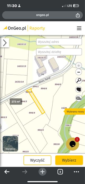 Dzialka budowlana  16a