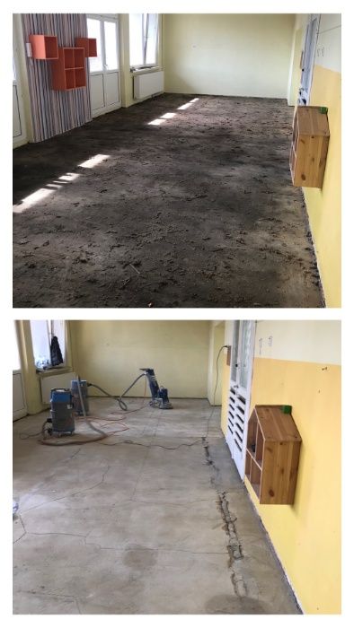 Szlifowanie, polerowanie betonu, lastryko, usuwanie kleju, lepiku