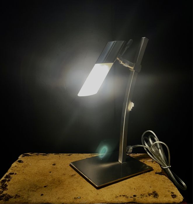 Candeeiro de secretária cromado com garantia