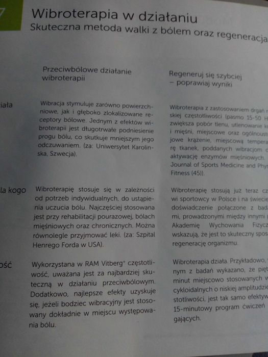 Poduszki do wibroterapii marki Vitberg .