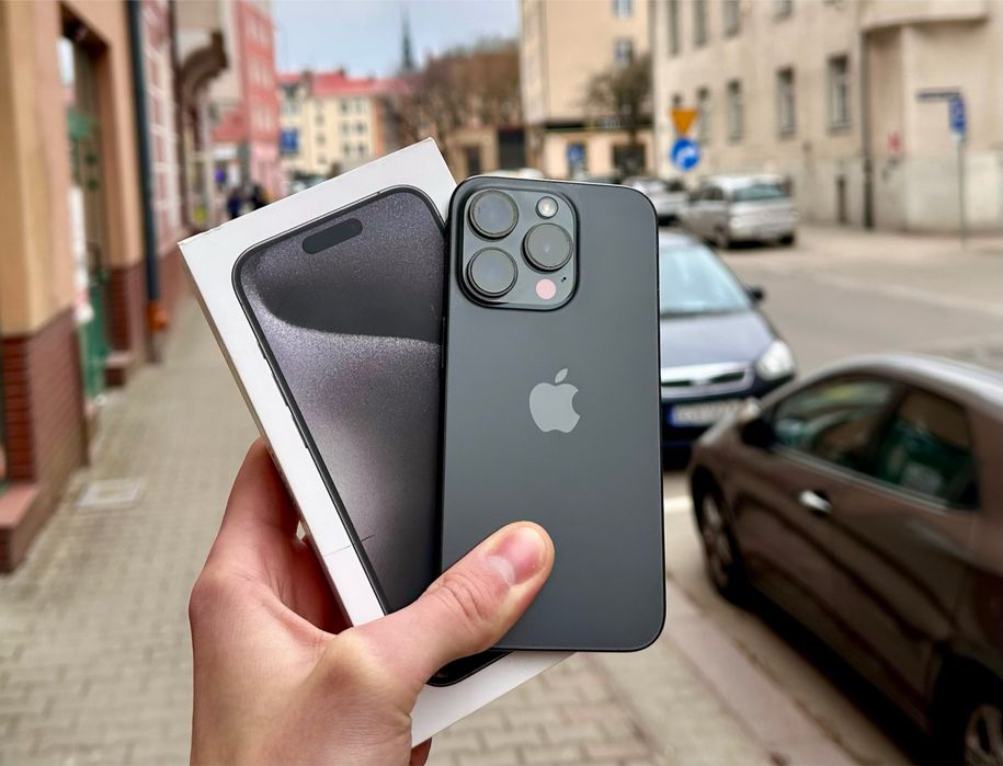 256gb iPhone 15 Pro / 95% bateria / Black Titanium / Czarny