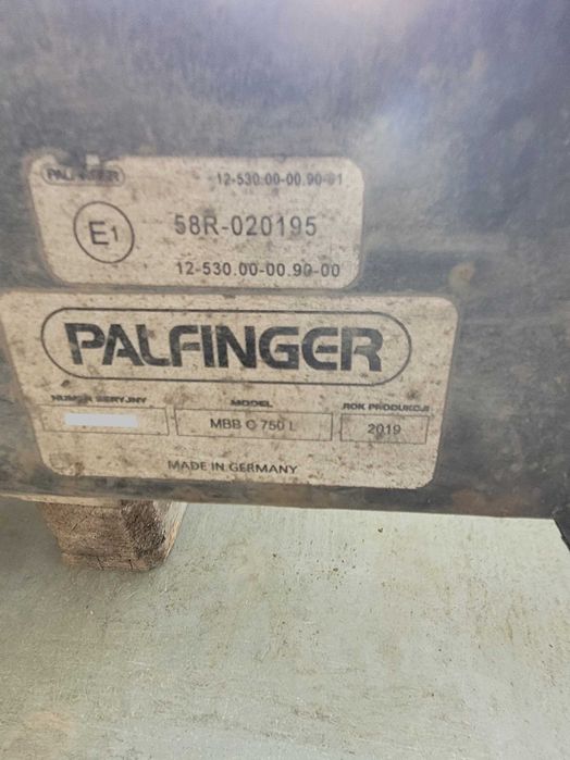 Winda Palfinger 750 kg Bar Dhollandia