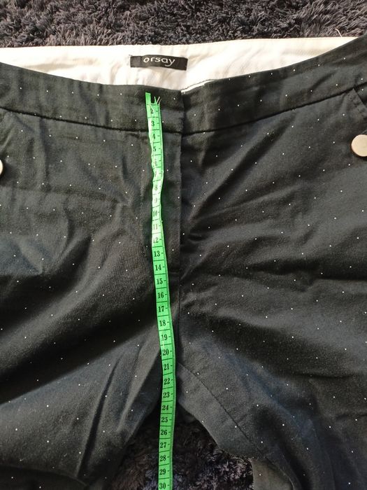 Czarne eleganckie spodnie 36 / 38 spodnie materiałowe damskie do pracy