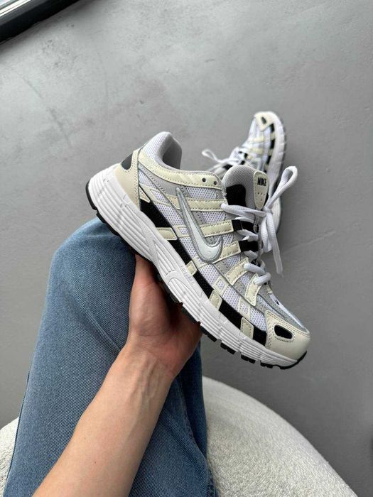 Мужские кроссовки Nike P-6000 White/Beige/Black. Размеры 40-45