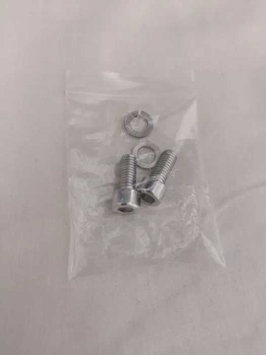 2 śruby z podkładkami do uchwytu na bidon rowerowy akcesoria do ramy