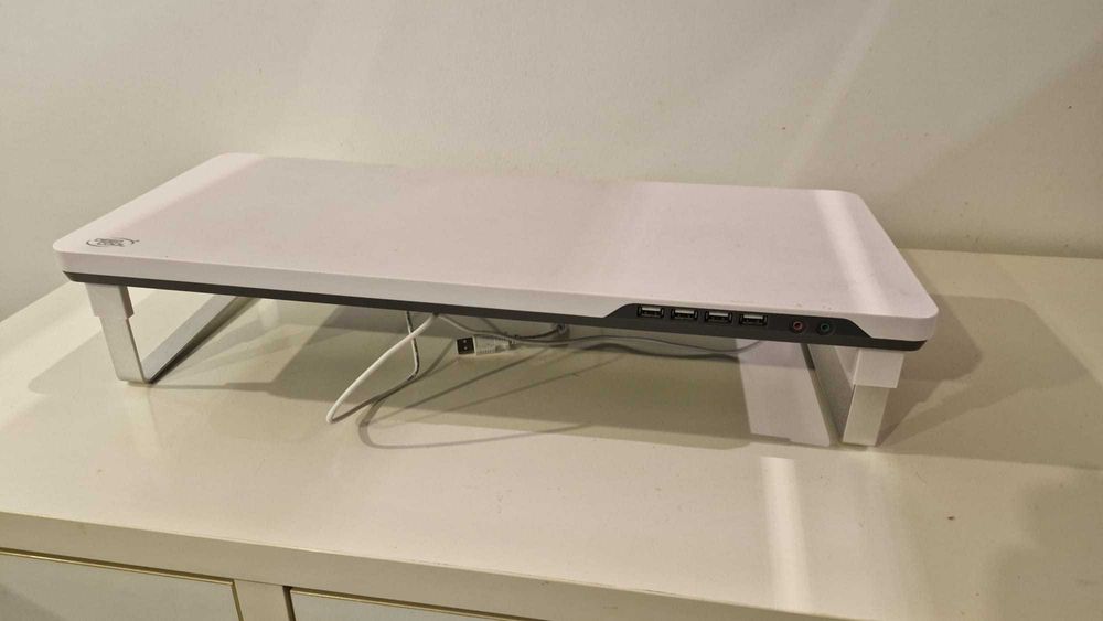 Suporte de Monitor DeepCool M-Desk F1 c/ Hub USB e Áudio