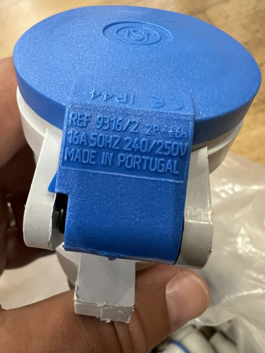 Lote 49 Fichas fêmea 3 polos Tomada 16A 2P+T 9316 JSL IP44