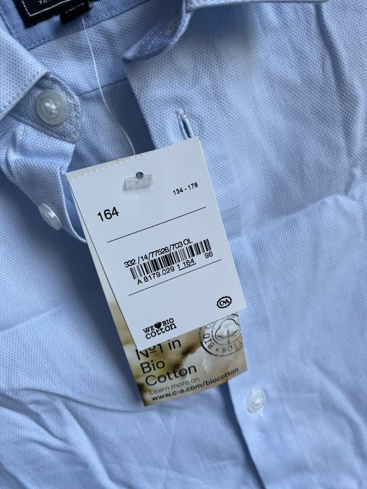 Новая рубашка с длинным рукавом р.164