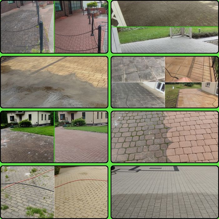Mycie, czyszczenia kostki brukowej, elewacji, dachu.Wycena GRATIS!
