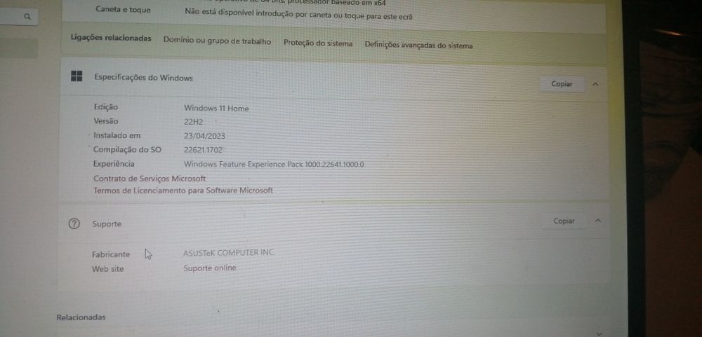 Portatil Asus notebook pc