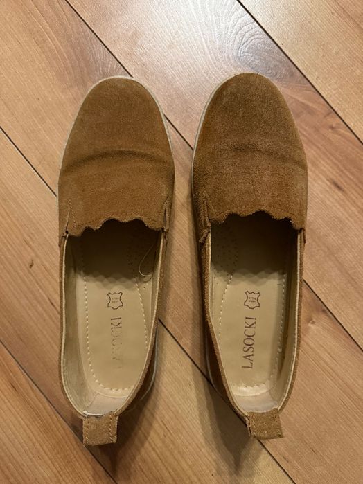 Zamszowe espadryle lasocki