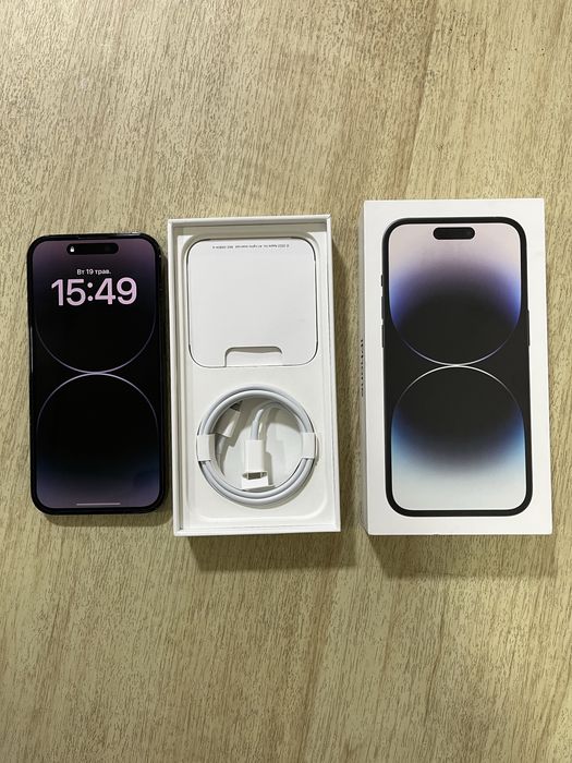 iPhone 14 Pro 128GB Space Black | 1 власник | Гарний стан | Акумулятор: 84% • Рідна коробка