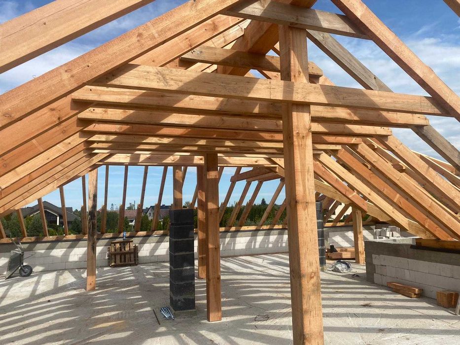 Dachy - Więźba dachowa CNC - C24 Drewno KVH, tartaczne, suszone