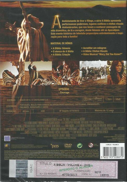 A Bíblia: A mini série épica (4 DVD) (2013)
