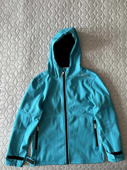 Softshell chłopięcy turkusowy Yigga, stan bardzo dobry, rozmiar 152cm