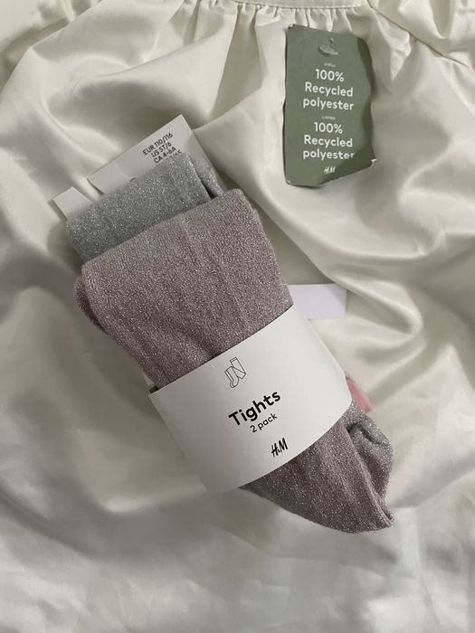 Nowy 2 pak rajstop H&M 110//116 + gratis nowa sukienka