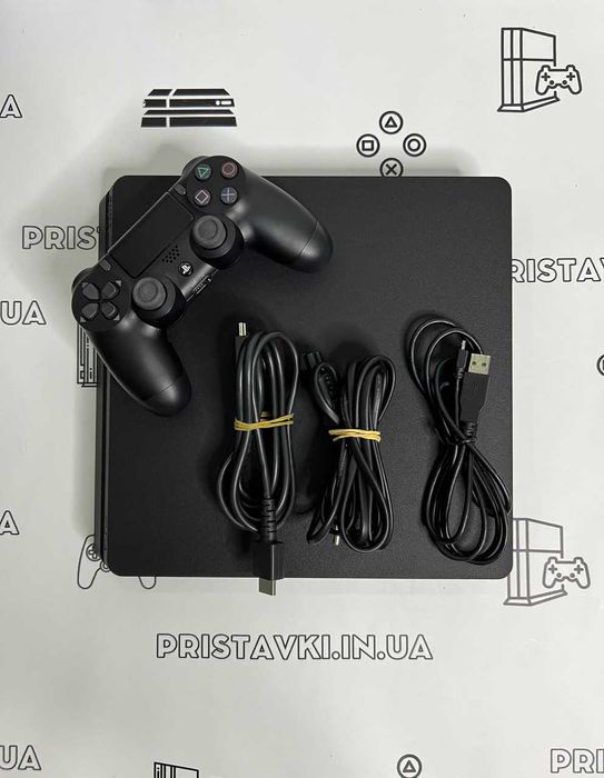 Ігрова приставка PS4 Slim 1Tb (9.00-12.52)) +43 ігор Гарантія