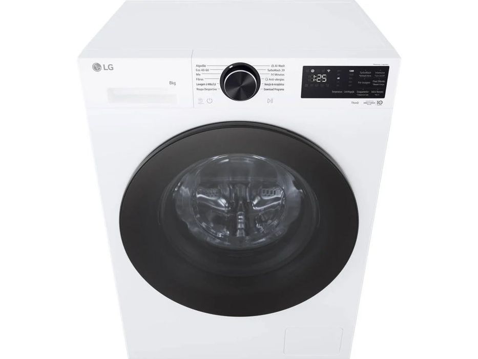 Máquina de Lavar Roupa LG 8Kg - Branca - 1200 Rpm - Nova c/garantia
