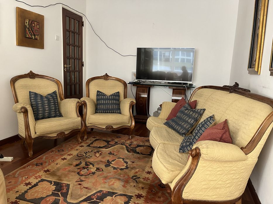 Conjunto de Sofás e Poltronas Vintage