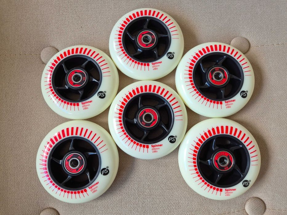 Powerslide Spinner 90 mm 88A – 6 nowych kółek do rolek