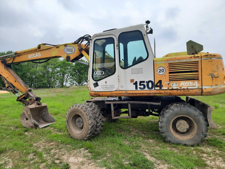 koparka Atlas 1504 z 99r silnik deutz bf4m1013 pompa siłownik DRZWI