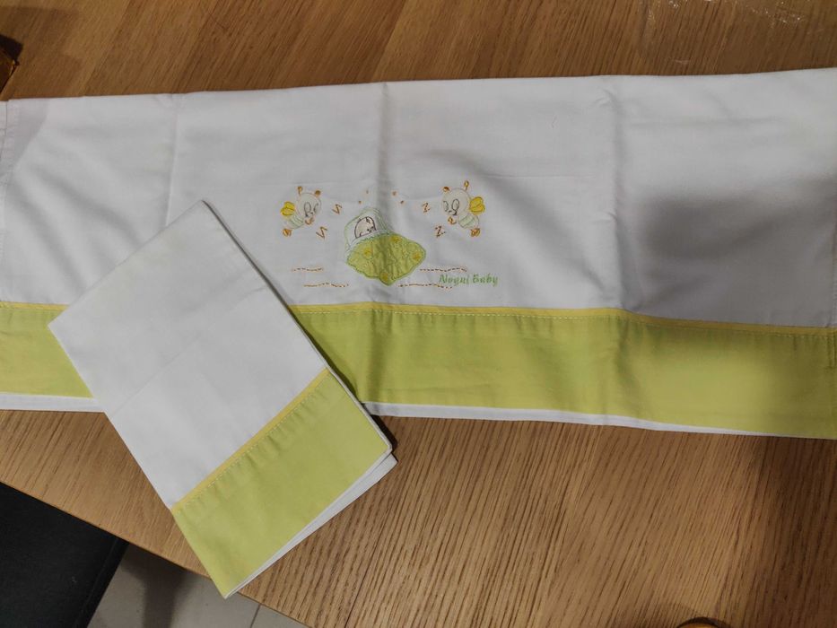 Conjunto de lençóis e mantas para alcofa