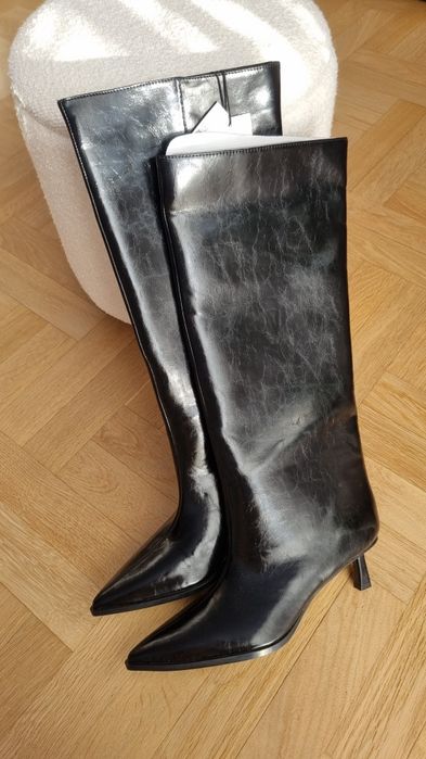 Чорні чоботи zara