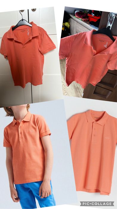 Brzoskwiniowa koszulka Polo  Reserved r 146