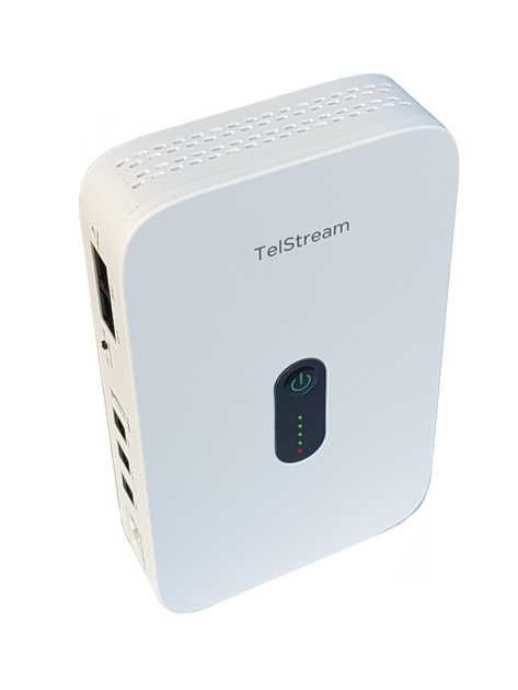 Новый ИБП TelStream ups 1DC1018P 5В-12В Повербанк  ДБЖ 18 Вт Белый