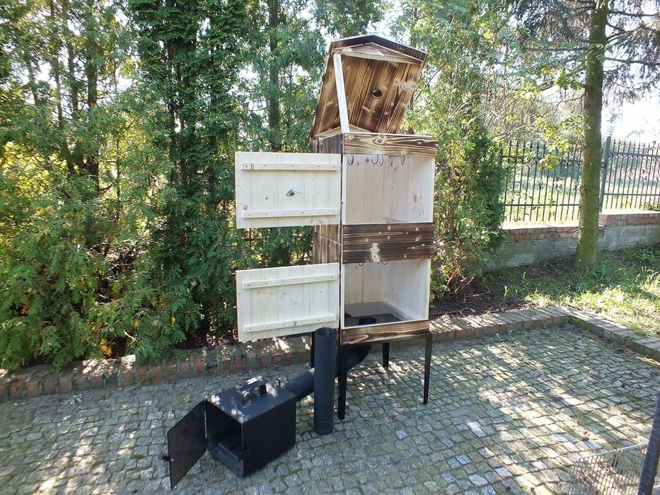 Wędzarnia Drewniana Ogrodowa XXL + OPALANA GRATIS!