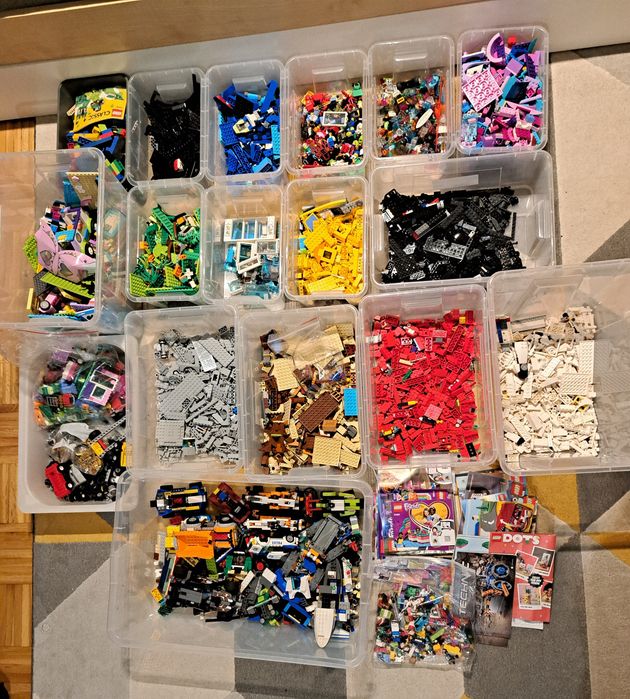 Mix klocków Lego z zestawów 17 kg