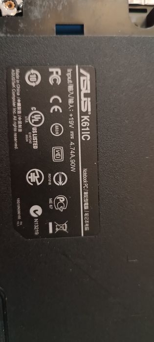 Ноутбук ASUS K61IC розбор.
