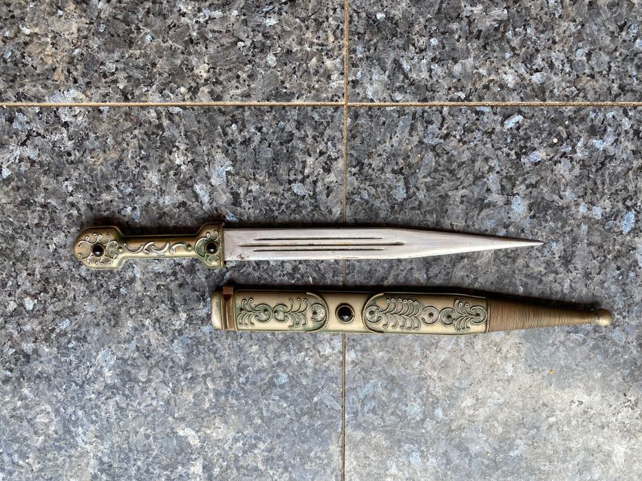 Punhal RÚSSIA ORIGINAL espada adaga kindjal 54 cm Séc XIX Geórgia